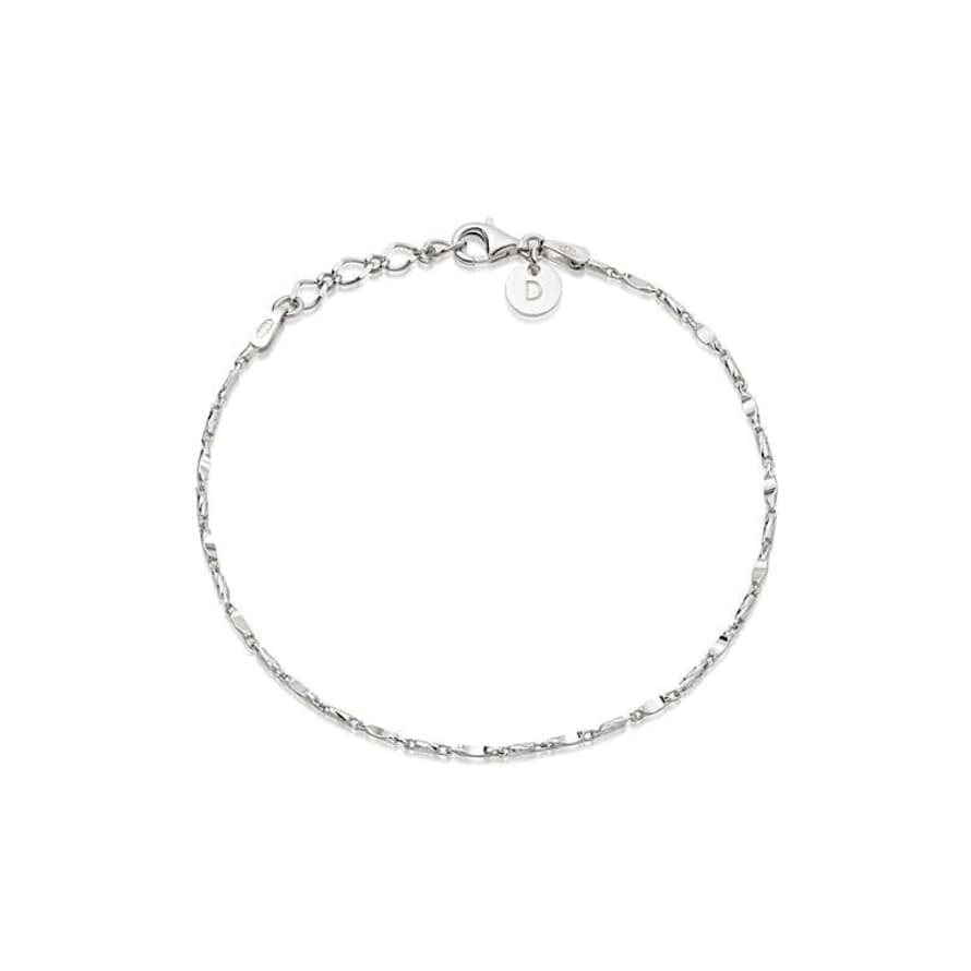 Daisy London Silver Isla Tidal Twist Anklet