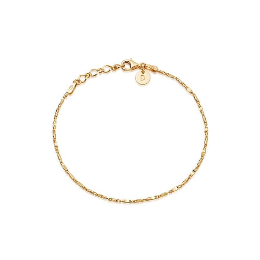 Daisy London Gold Isla Tidal Twist Anklet