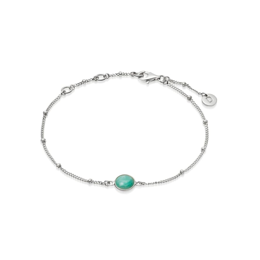 Daisy London Silver Amazonite Healing Stone Bracelet