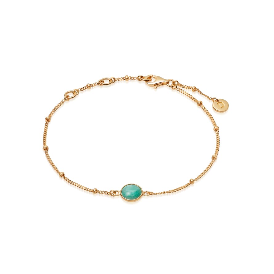 Daisy London Gold Amazonite Healing Stone Bracelet