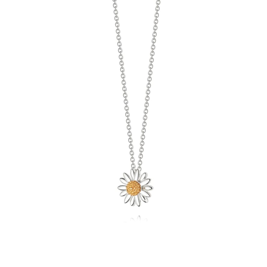 Daisy London Sterling Silver 12mm Daisy Necklace