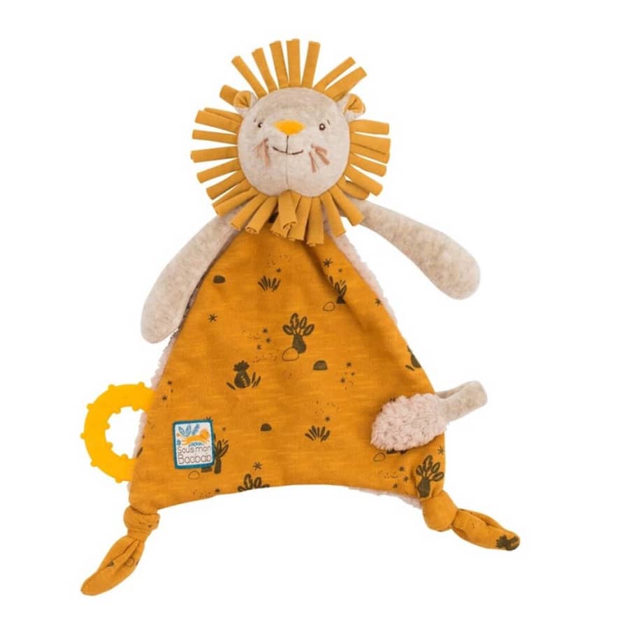 Moulin Roty Lion Baobab Pacifier Holder Doudou