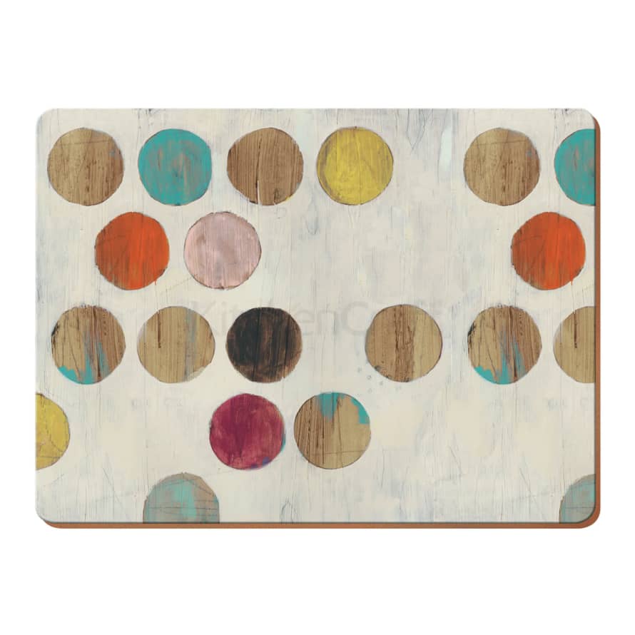 Creative tops Retro Spot Placemats and Coasters (set of 6)