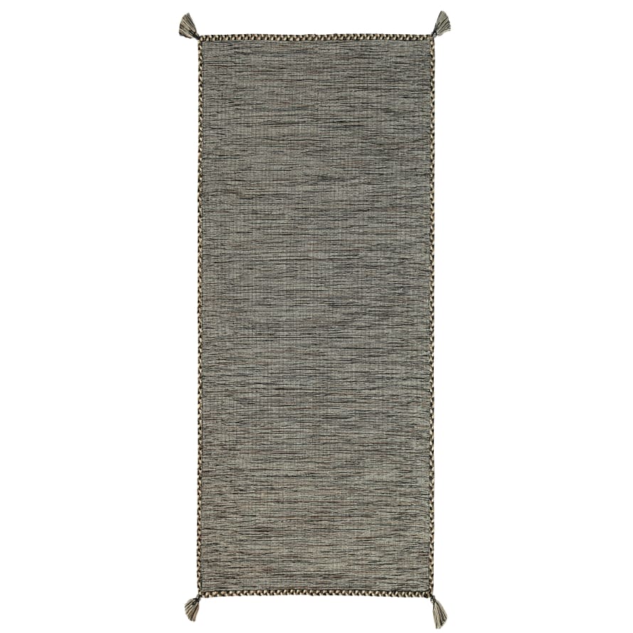 50 x 120cm Brown Cotton Rug