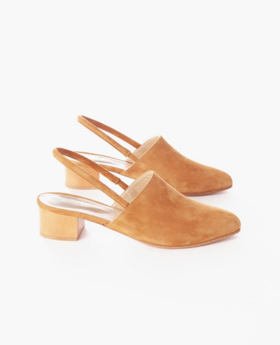 Anne Thomas Pony Suede Leather Williamsburg Sandals