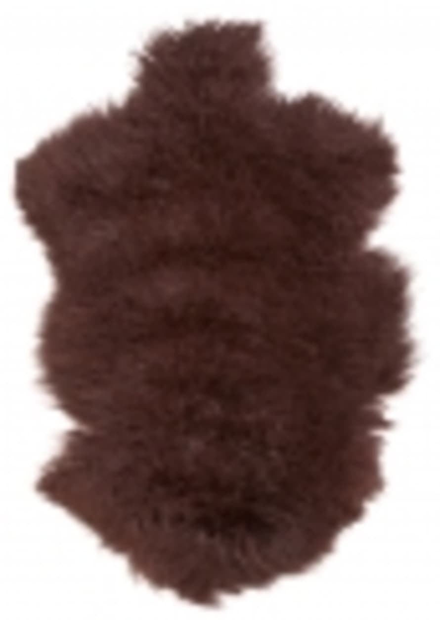 Or & Wonder Collection Tibetan Lamb Fur Throw Wine Red