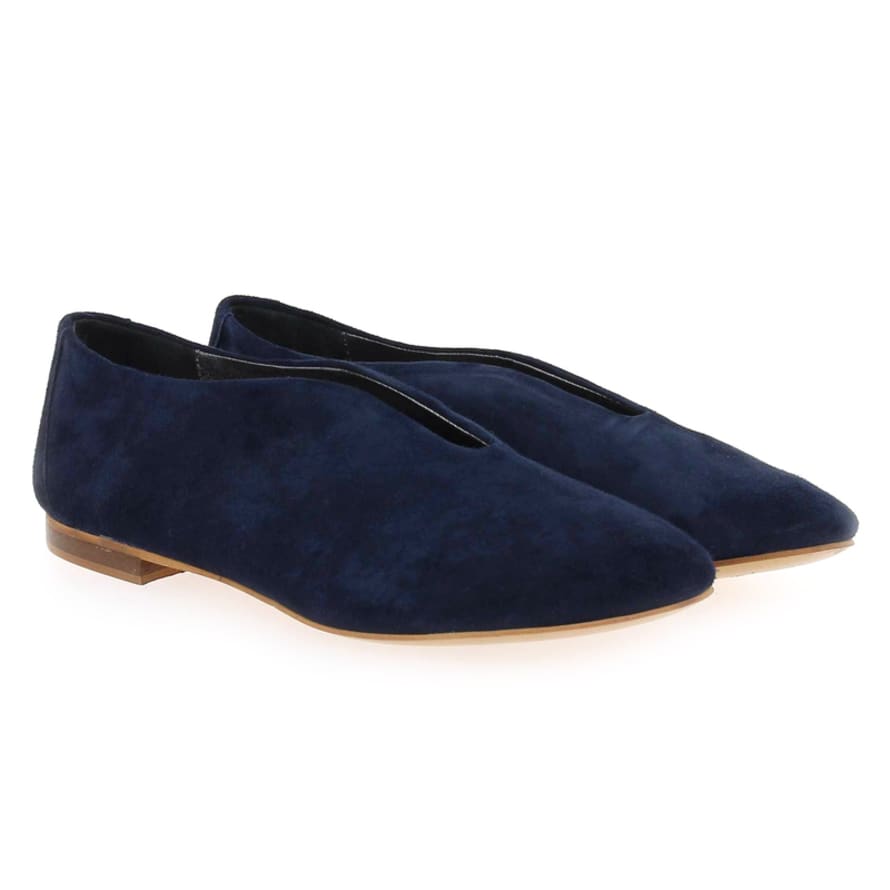 SMS Brunilde Ballerinas in Navy Suede