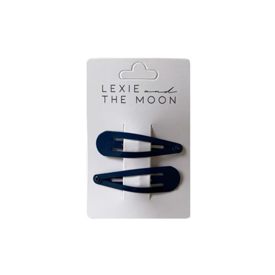 Little Indians Lexie The Moon Hair Clip Dark Blue