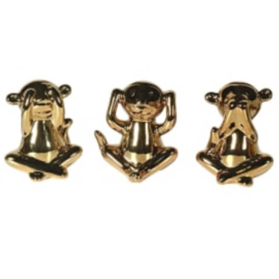Or & Wonder Collection Golden Three Wise Monkeys