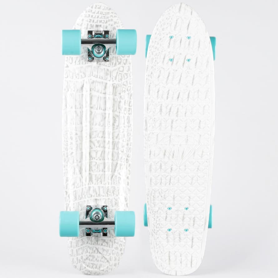 Diamond Supply Co Diamond Life Cruiser Skateboard White Croc