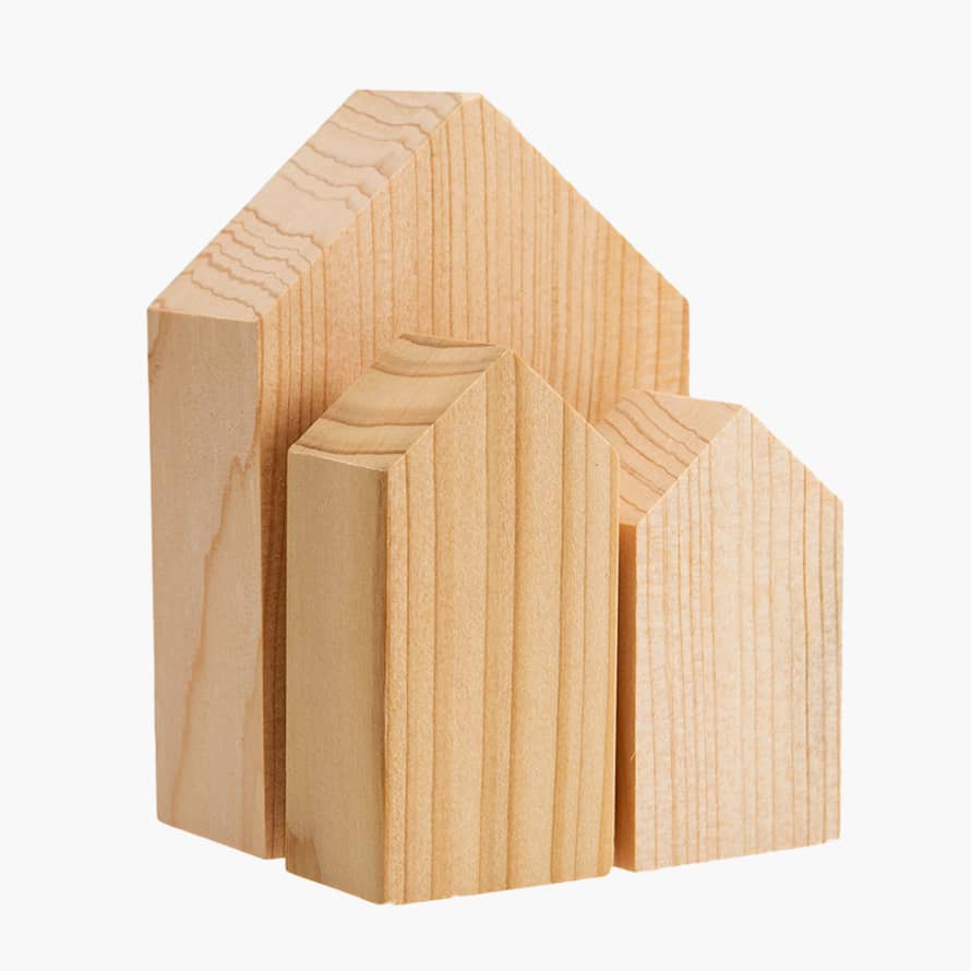 Andrée Jardin Cedar Houses - Set of 3