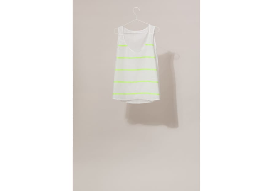 Ma Poesie Pacific Top Embroidered Lime