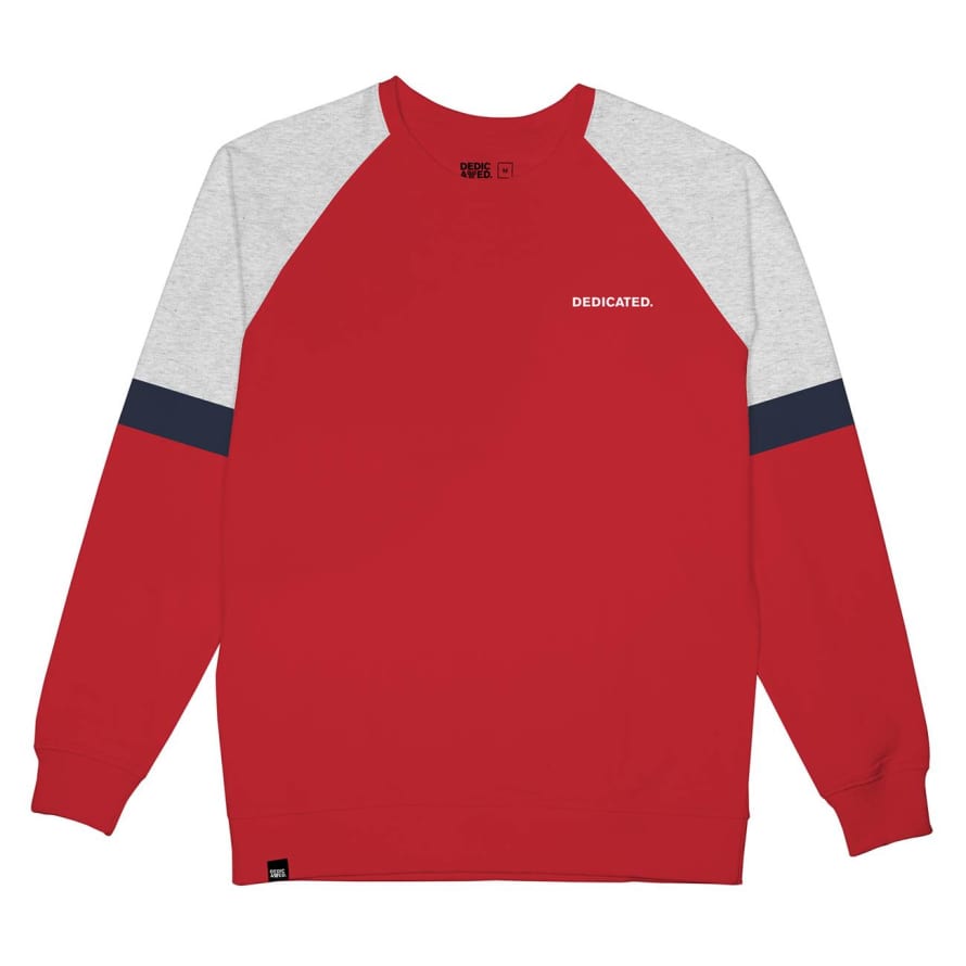 dedicated Red Malmoe Split Sweatshirt