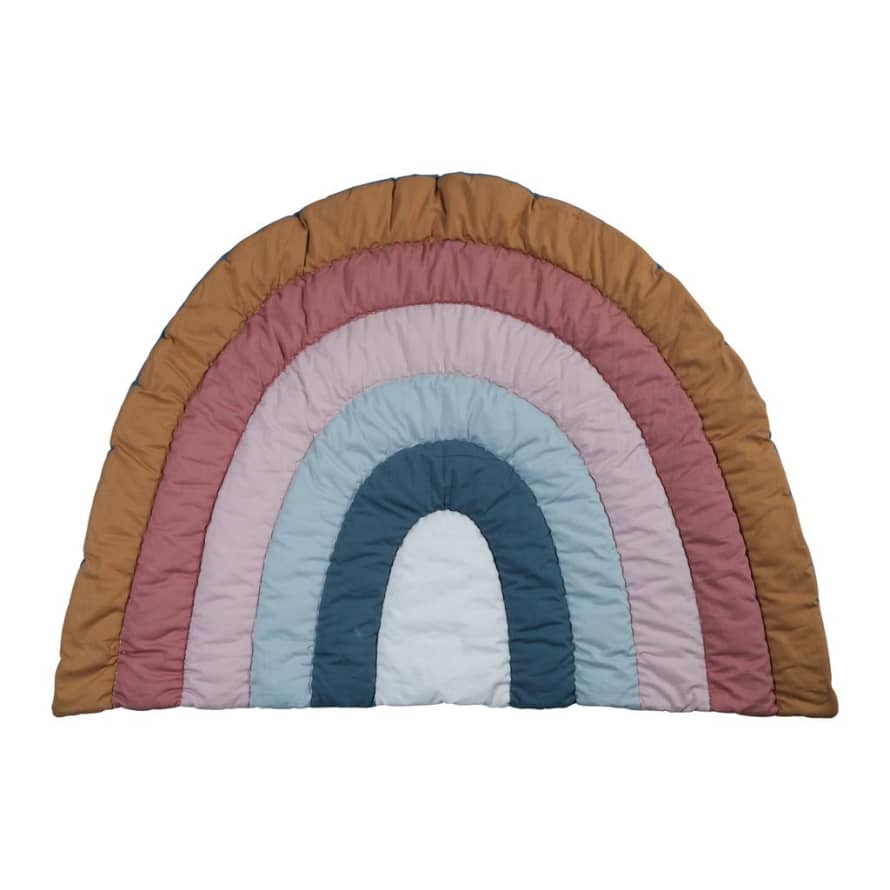 FABELAB Organic Cotton Rainbow Blanket Floor Rug