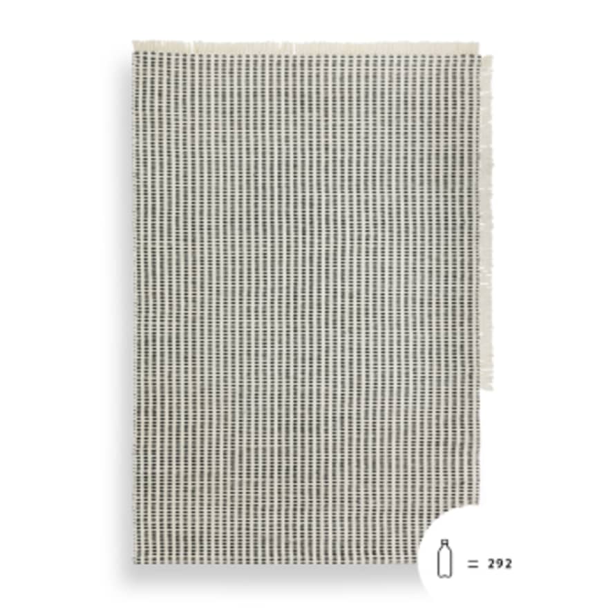 Ferm Living Off White and Blue Way Rug