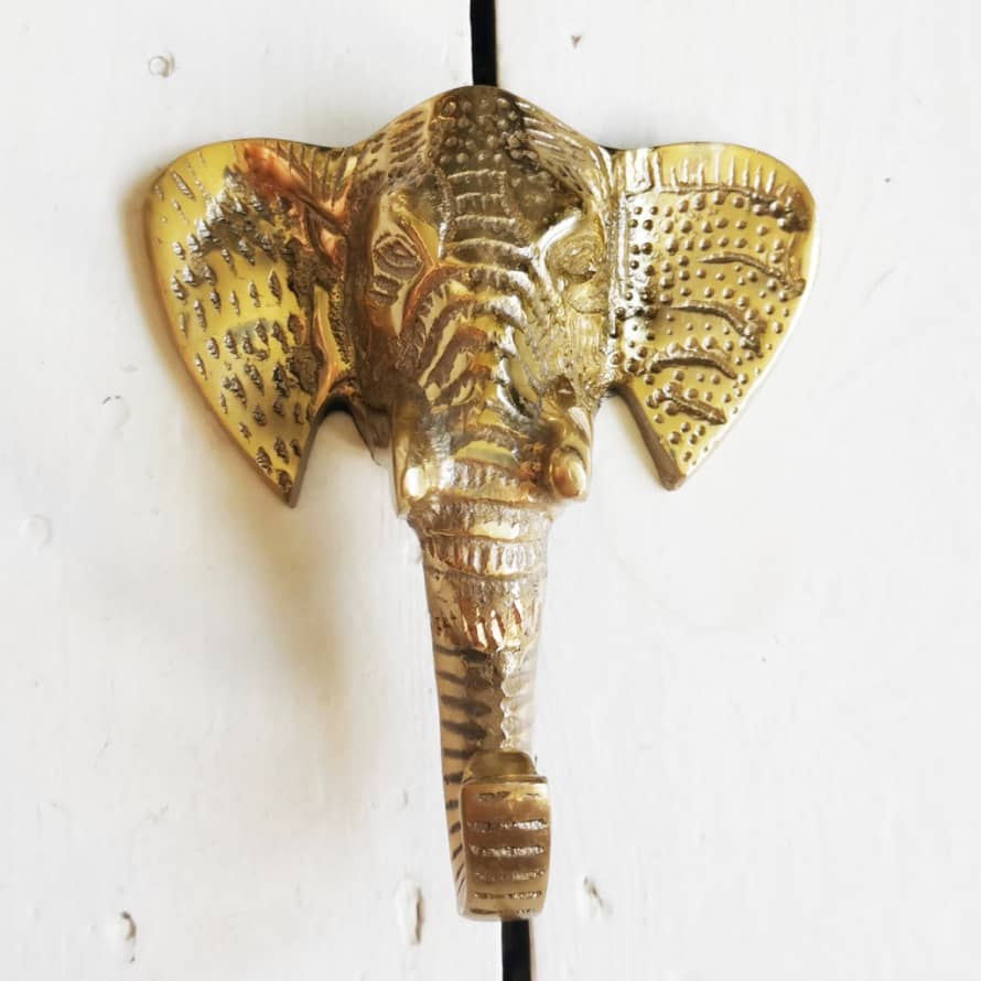 Posh Totty Designs Antique Gold Elephant Hook