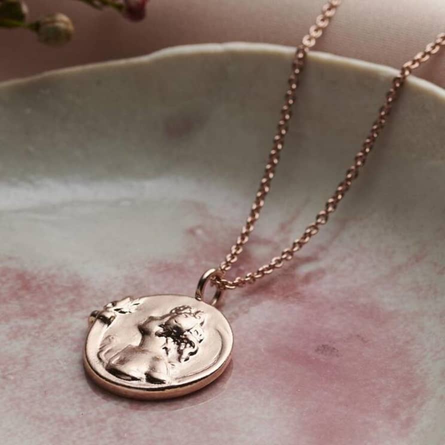 Posh Totty Designs Rose Gold Mother Nature Disc Necklace