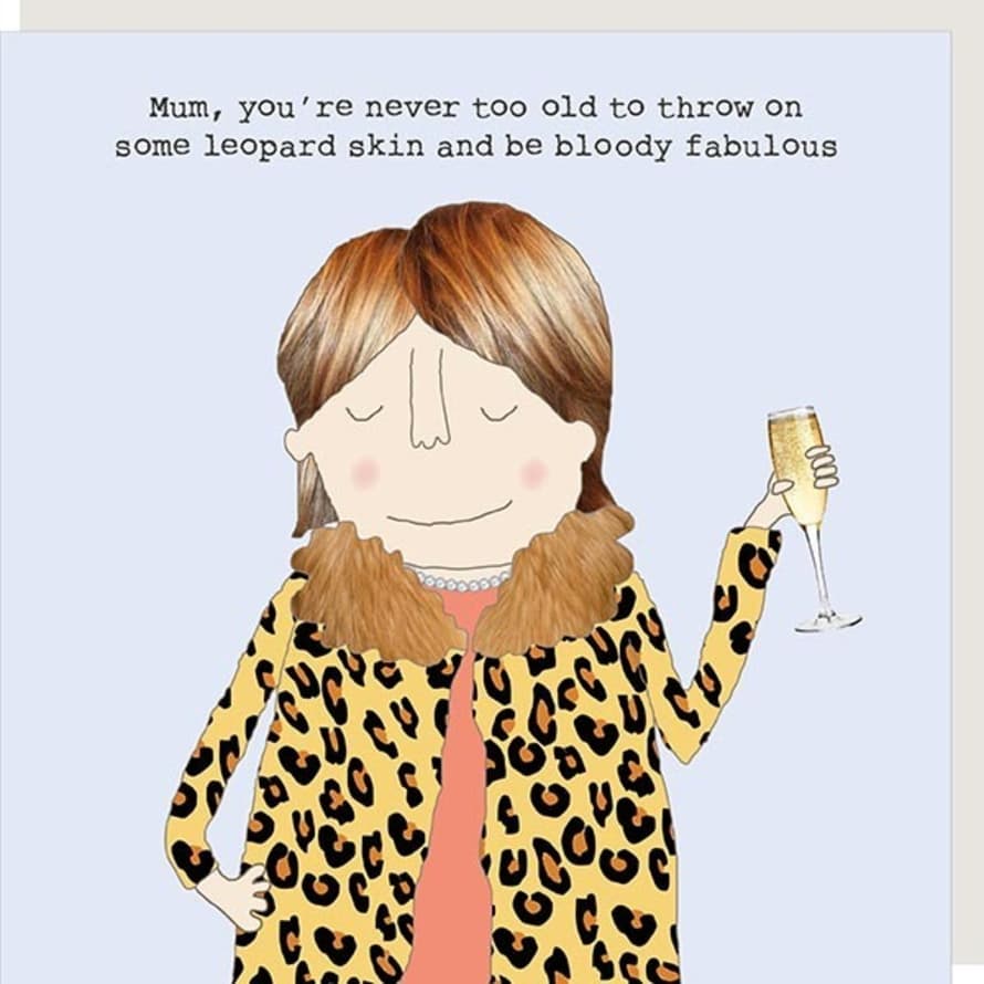 Rosie Made A Thing Mum Leopard Skin Card