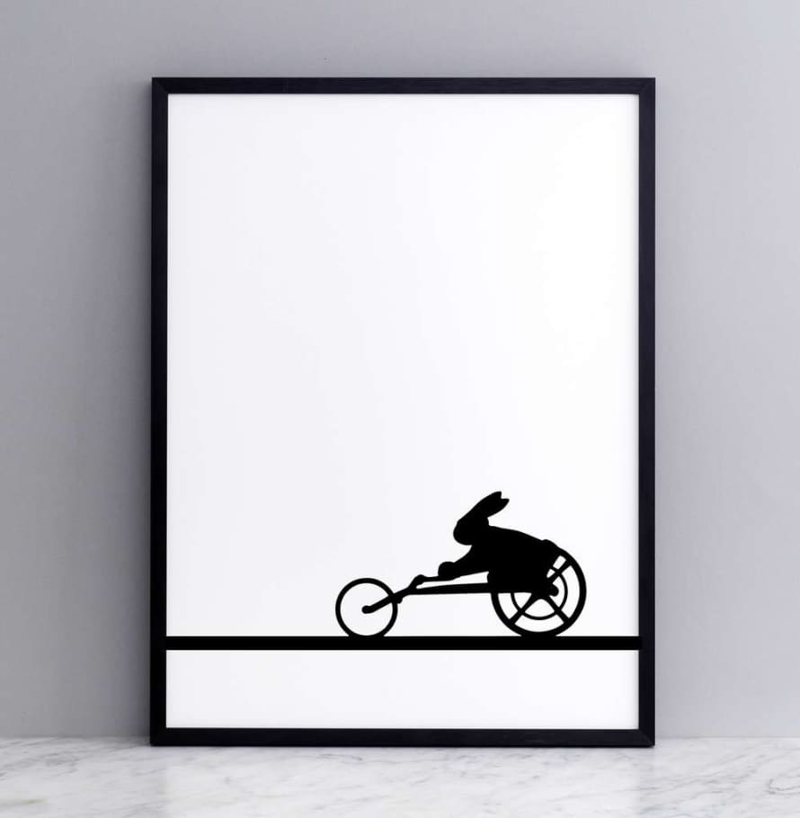 HAM 30 x 40cm Paralympic Rabbit Print with Frame