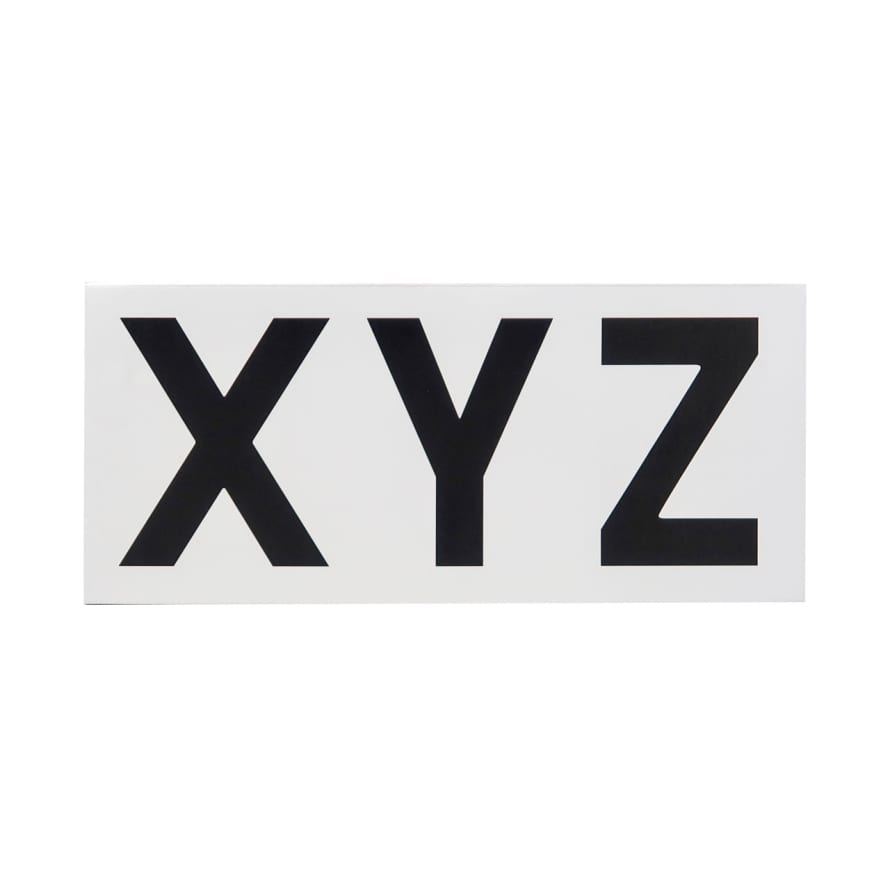 Rock & Pebble Alphabet Soup Wall Hooks XYZ Black