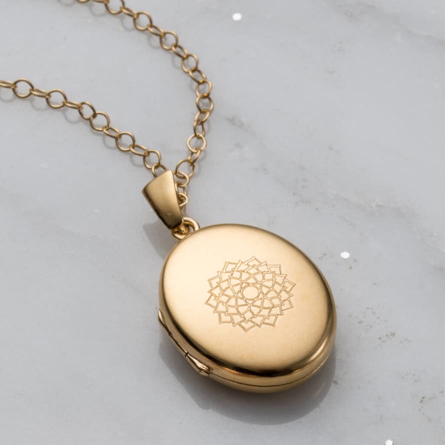 Posh Totty Designs Yellow Gold Chakra Locket