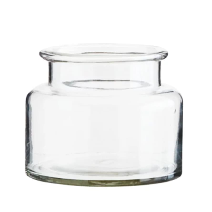 Madam Stoltz Transparent Glass Vase