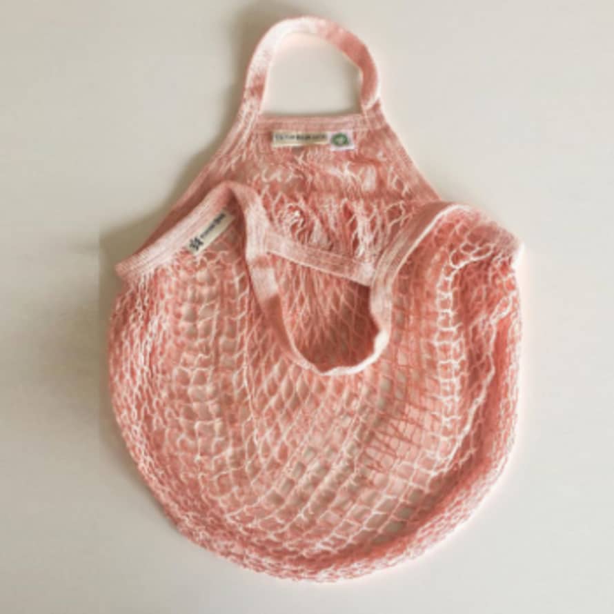 Turtle Bags Pink Cotton String Bag