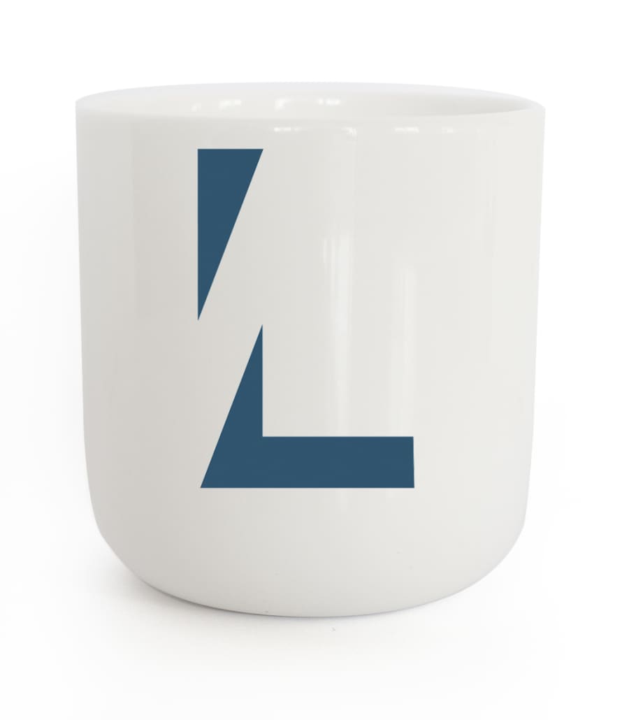 PLTY Cut L Denim Blue Mug