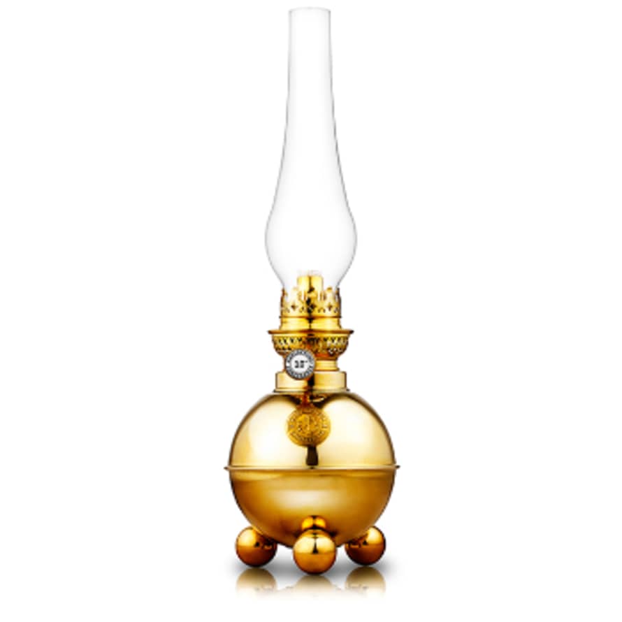 Karlskrona Lampfabrik Dragso Kerosene Lamp Brass