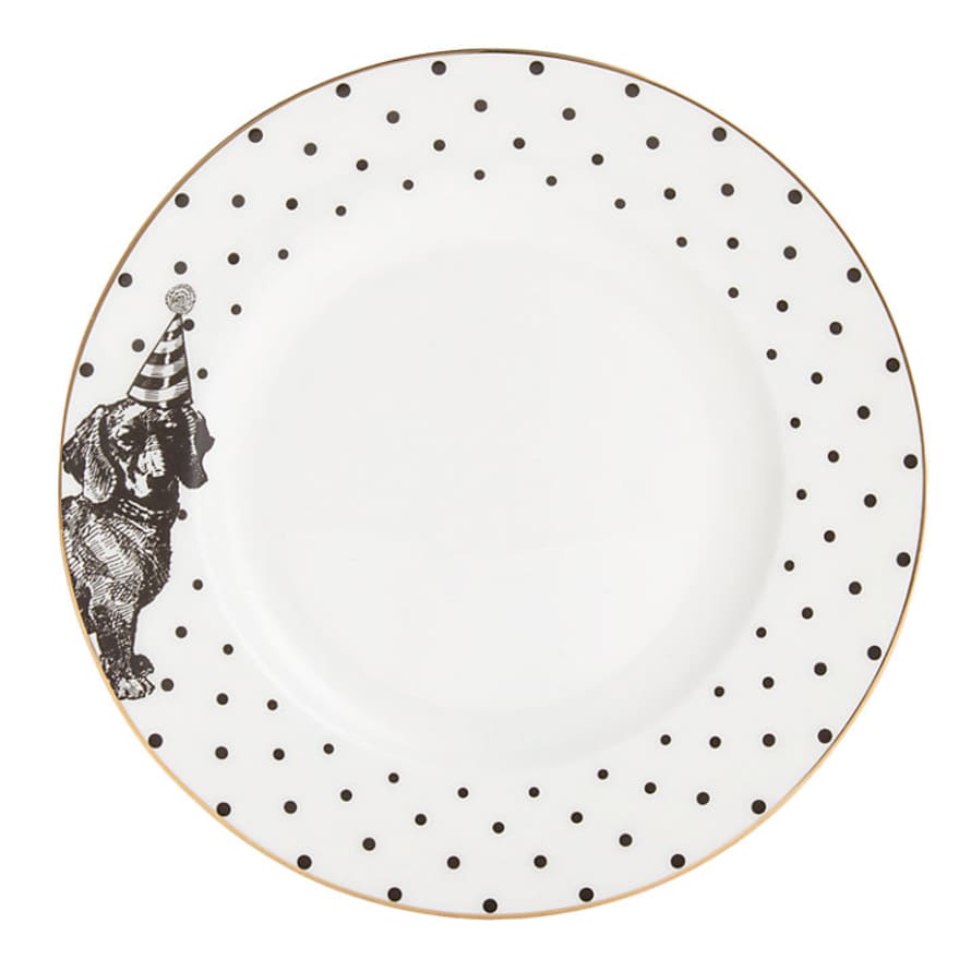 Yvonne Ellen Monochrome Party Pup Side Plate