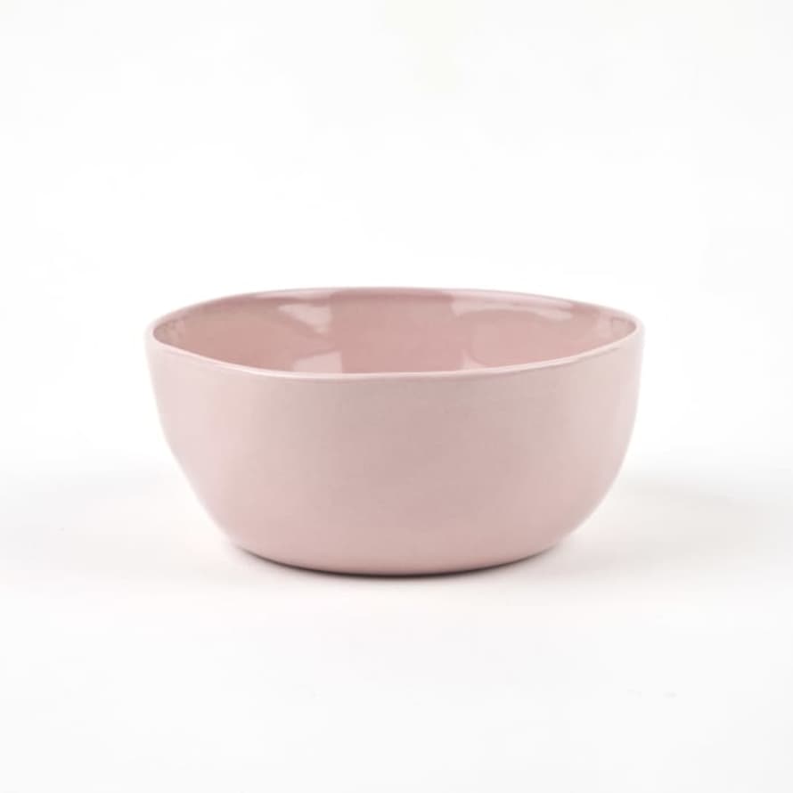 Quail's Egg Pale Pink Ceramic Dipping Bowl Large