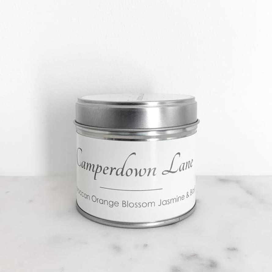 The Candle Company Camperdown Lane Moroccan Orange Blossom Jasmine And Basil Candle