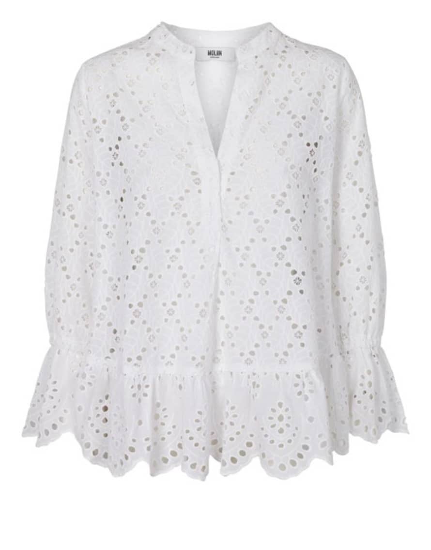 MOLIIN Emile Broderie Anglais Cotton Blouse