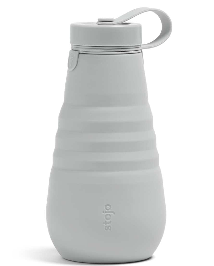 Stojo Cashmere Grey Silicone Collapsible Bottle