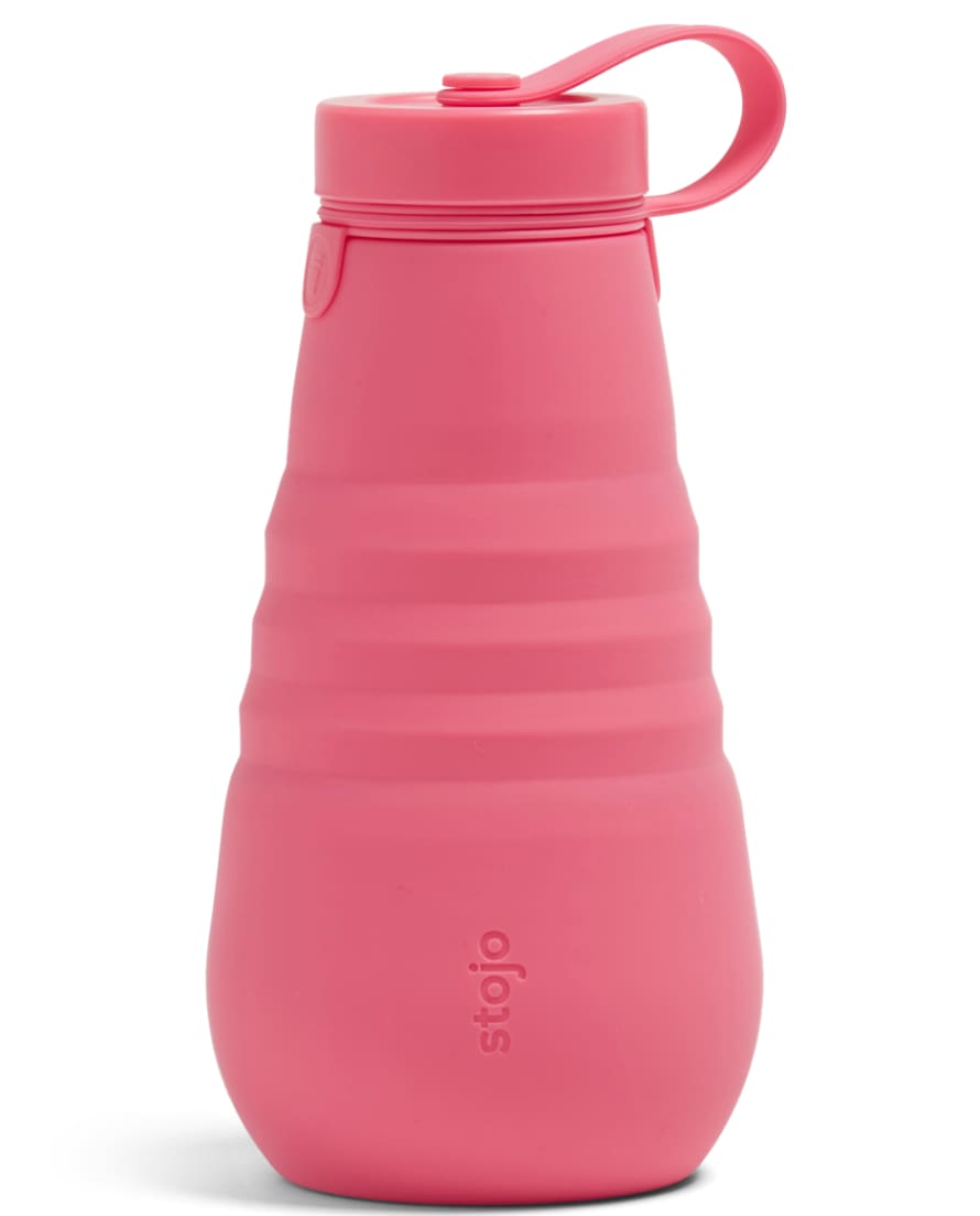 Stojo Peony Pink Silicone Collapsible Bottle