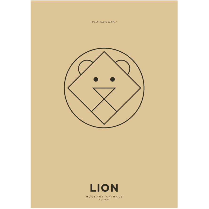 Arthur Zoo Lion Poster A 3