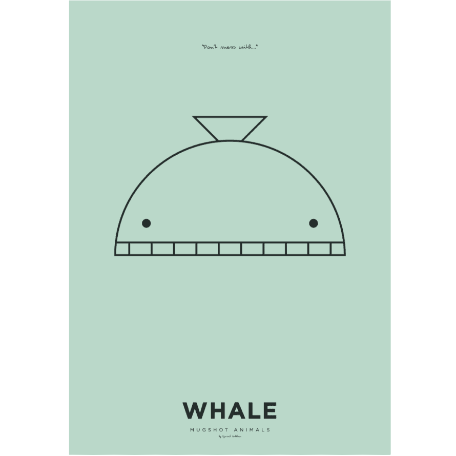 Arthur Zoo Whale Poster A 3