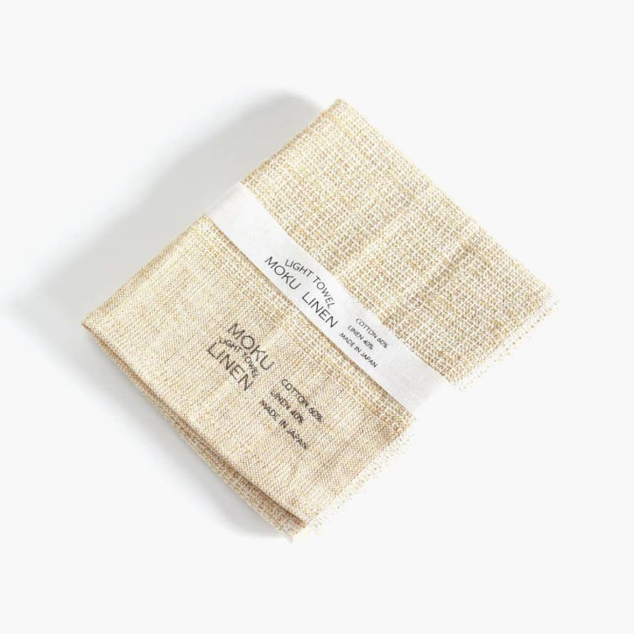 Kontex Moku Linen Kitchen Towel - Beige