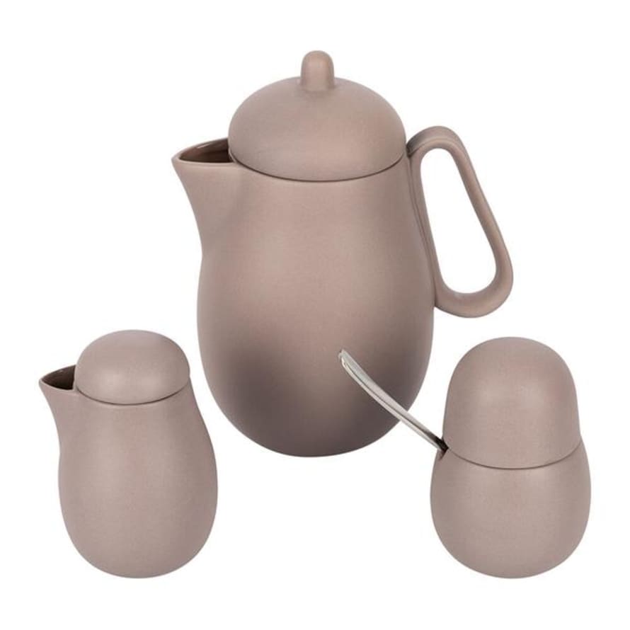 Viva Scandinavia Nina Tea Set Powder Brown