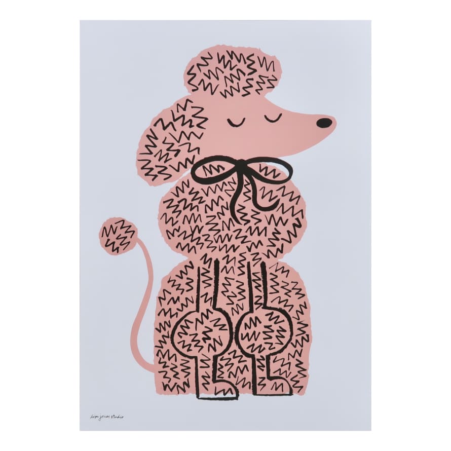 Lisa Jones Pink Pooch Print