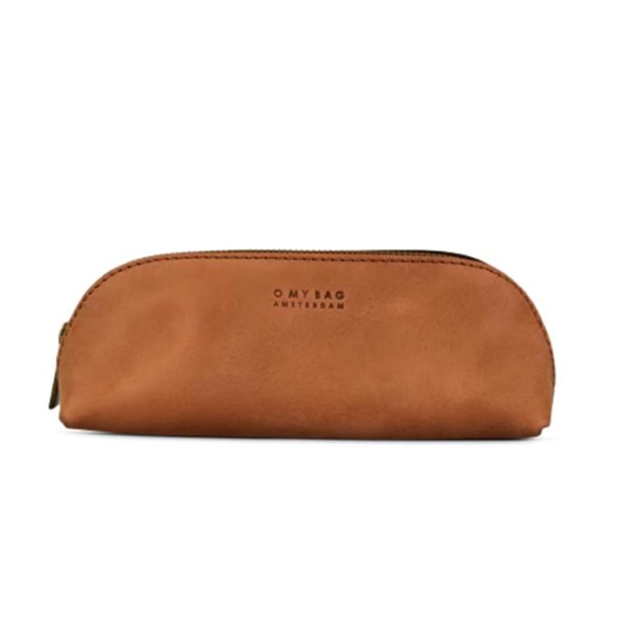 O My Bag  Pencil Case Large Classic Leather Camel