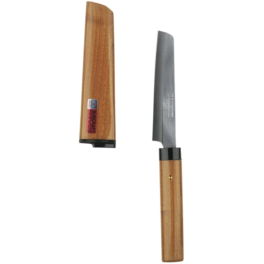 Niwaki Fruit Knife with Cherry Wood Handle and Scabbard