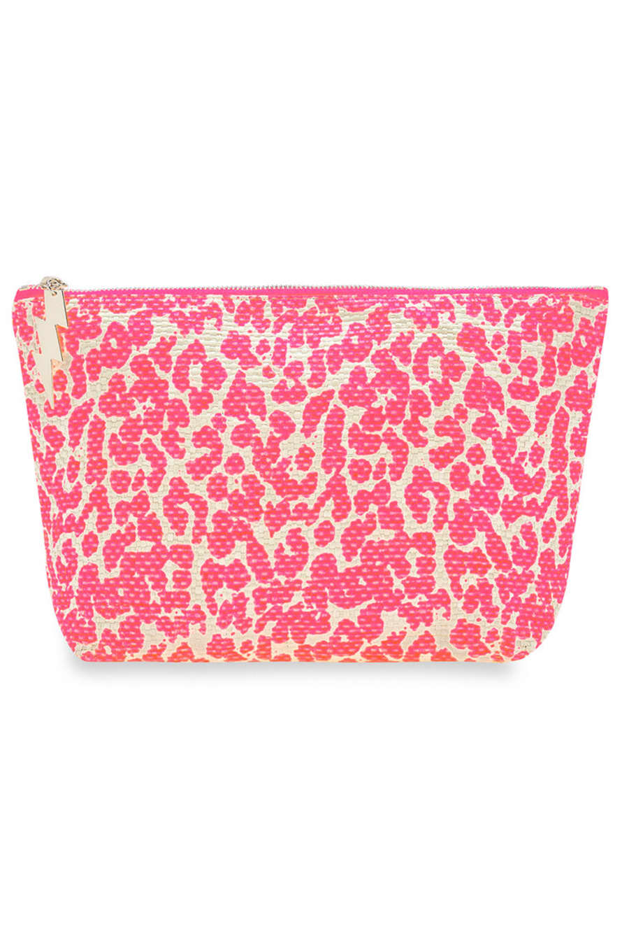 Cockatoo Pink Leopard Large Washbag