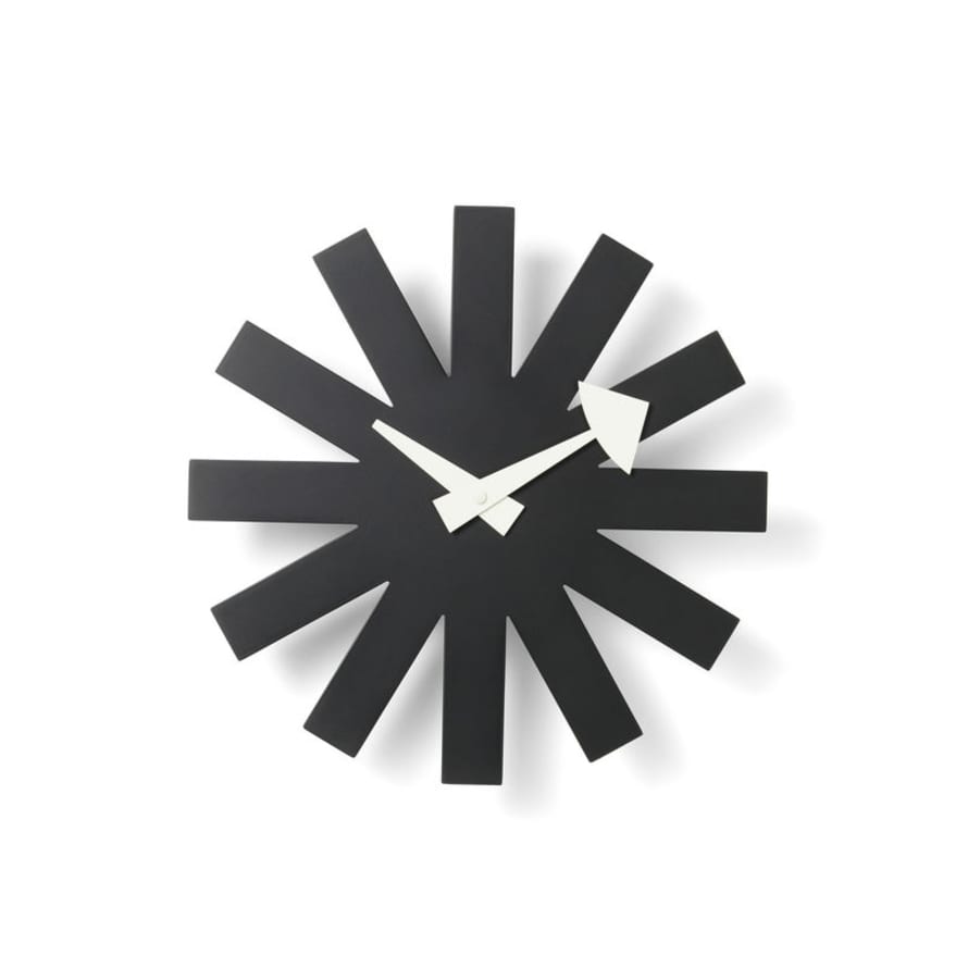 Vitra Asterisk Wall Clock Black