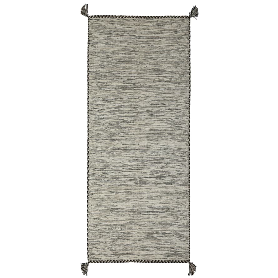 White Cotton Rug Carpet 50x120cm