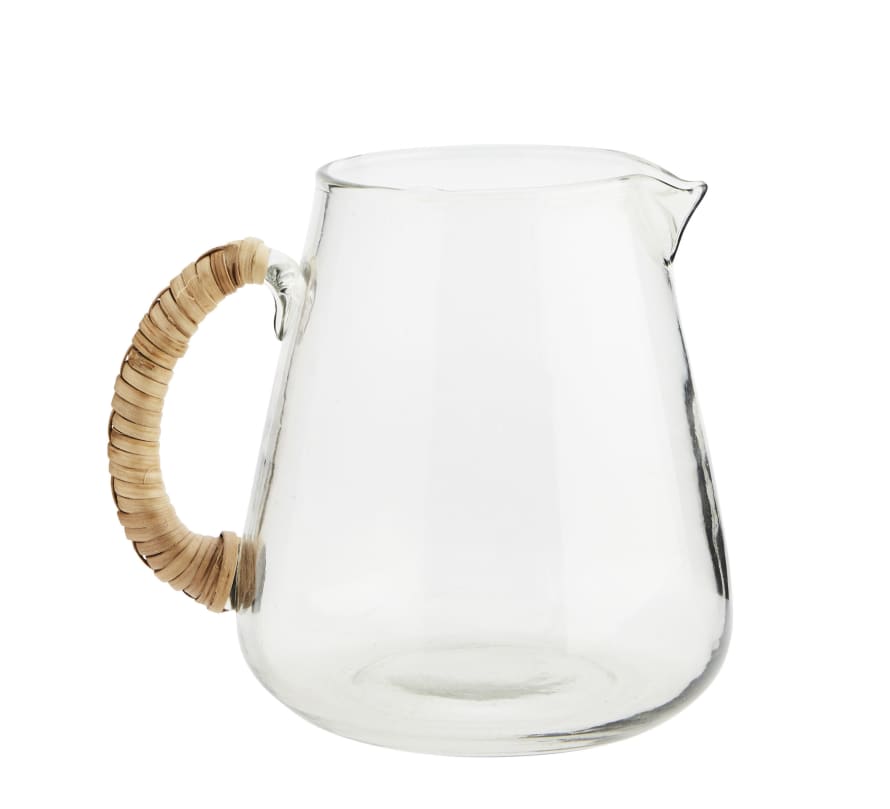 Glass & Bamboo Water Jug