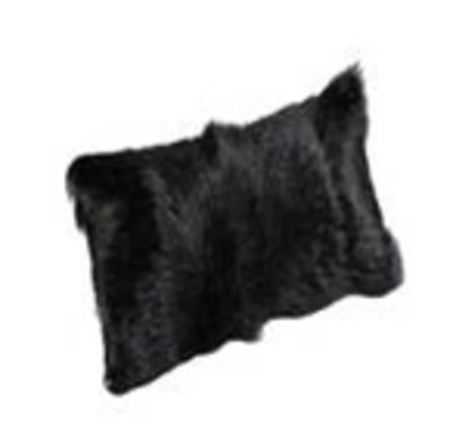 Broste Copenhagen Cushion Goatskin Black