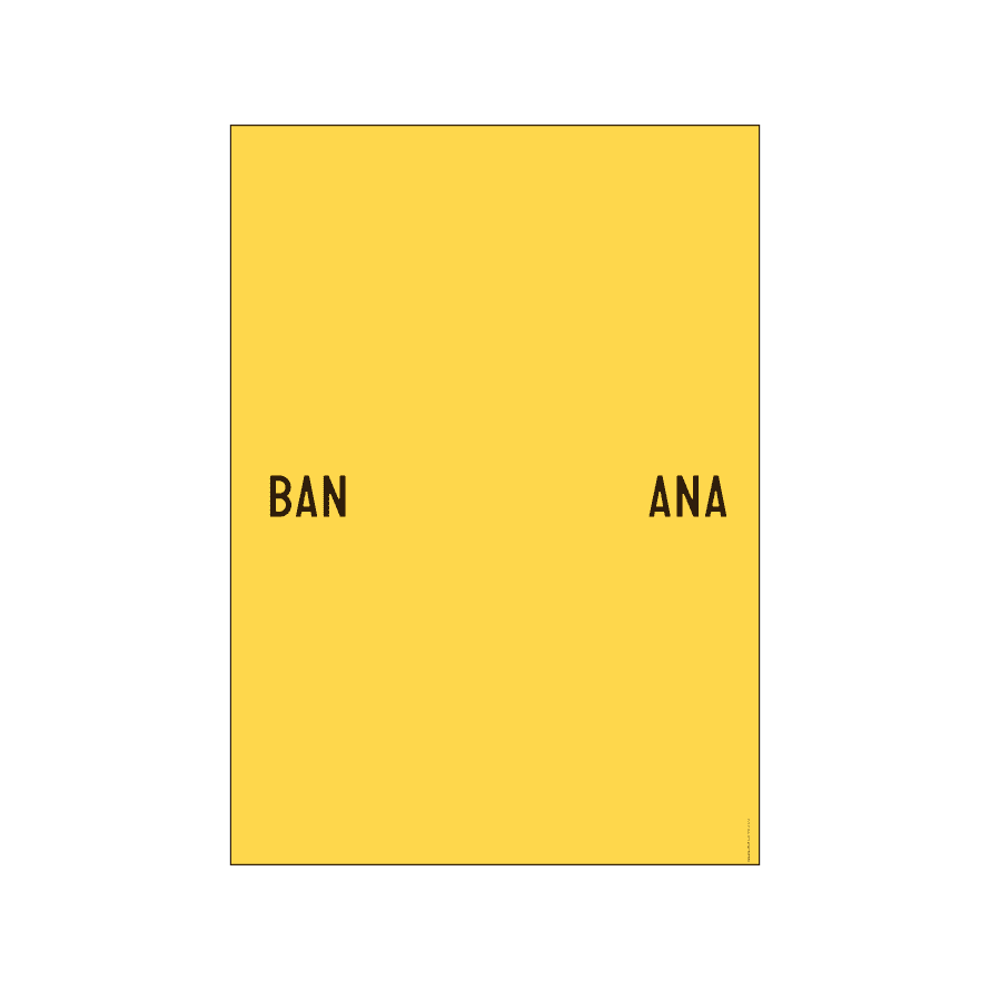 PLTY Banana Split Poster - A3