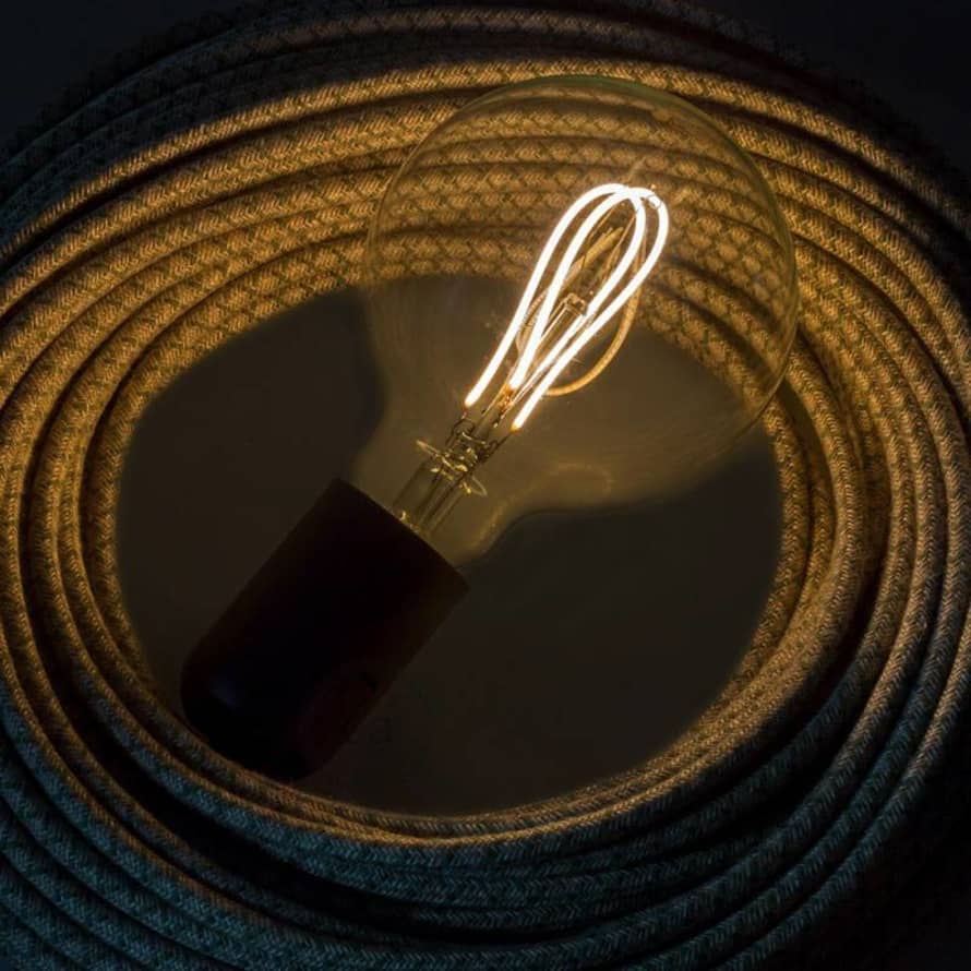 Creative Cables Globe Shaped Clear LED Filament Bulb