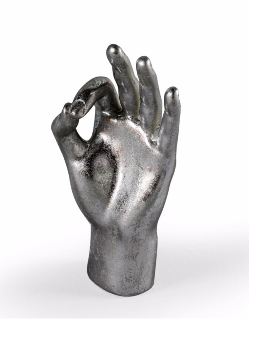 &Quirky Silver OK Hand Figure